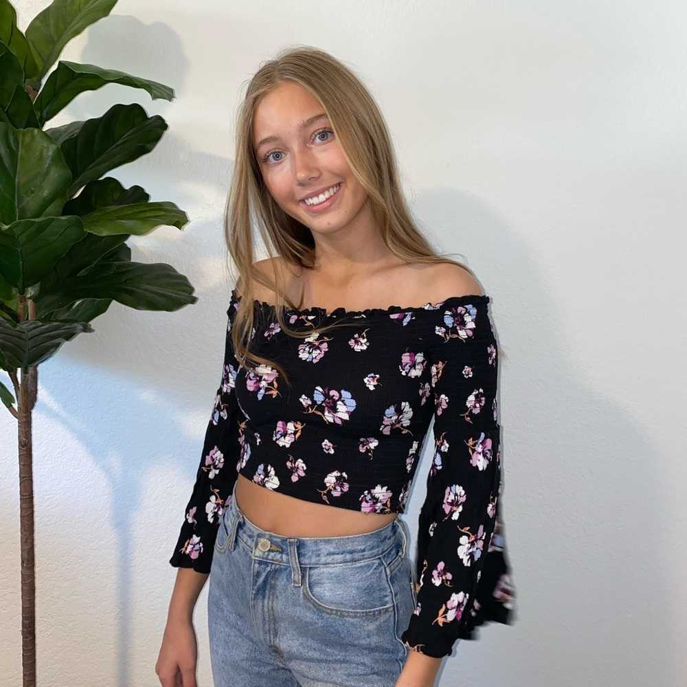 Floral Off The Shoulder Top